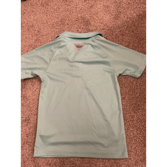 Columbia Youth PFG Dri-Fit Collared Polo, Seafoam Green, XS - Picture 6 of 8
